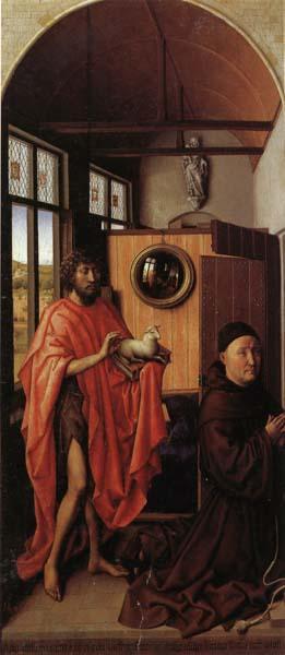 unknow artist Heinrich von Werl and St.john the Baptist Sweden oil painting art
